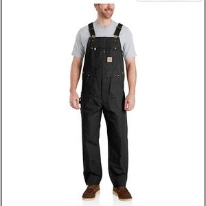 Carhartt Men’s Black Bib Overalls